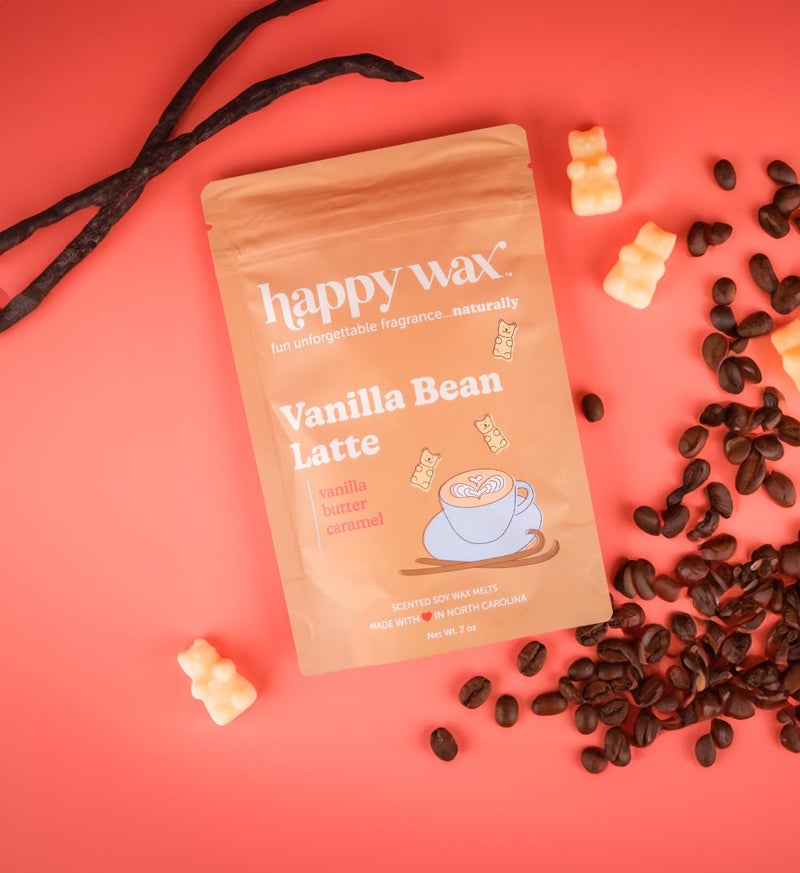 هابي واكس مجموعة Happy Wax Coffee Mix Collection ذوبان شمع الصويا الطبيعي المعطر - إجمالي 6 أوقية. مجموعة الشمع المعطر المذاب تتضمن 2 أونصة من قهوة البندق، 2 أونصة من حبوب الفانيليا لاتيه و2 أونصة من الكراميل ماكياتو - Image 3
